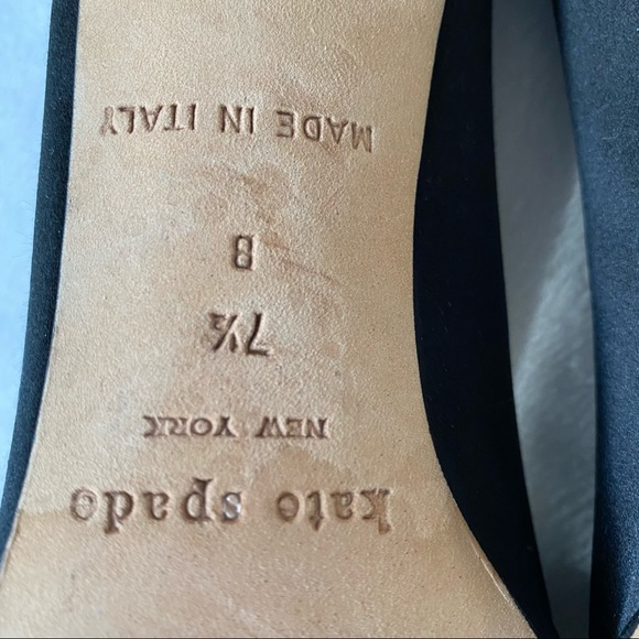 Kate Spade Satin Round Toe Pumps Heels - Picture 9 of 10